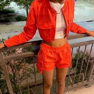 Model is wearing a medium.